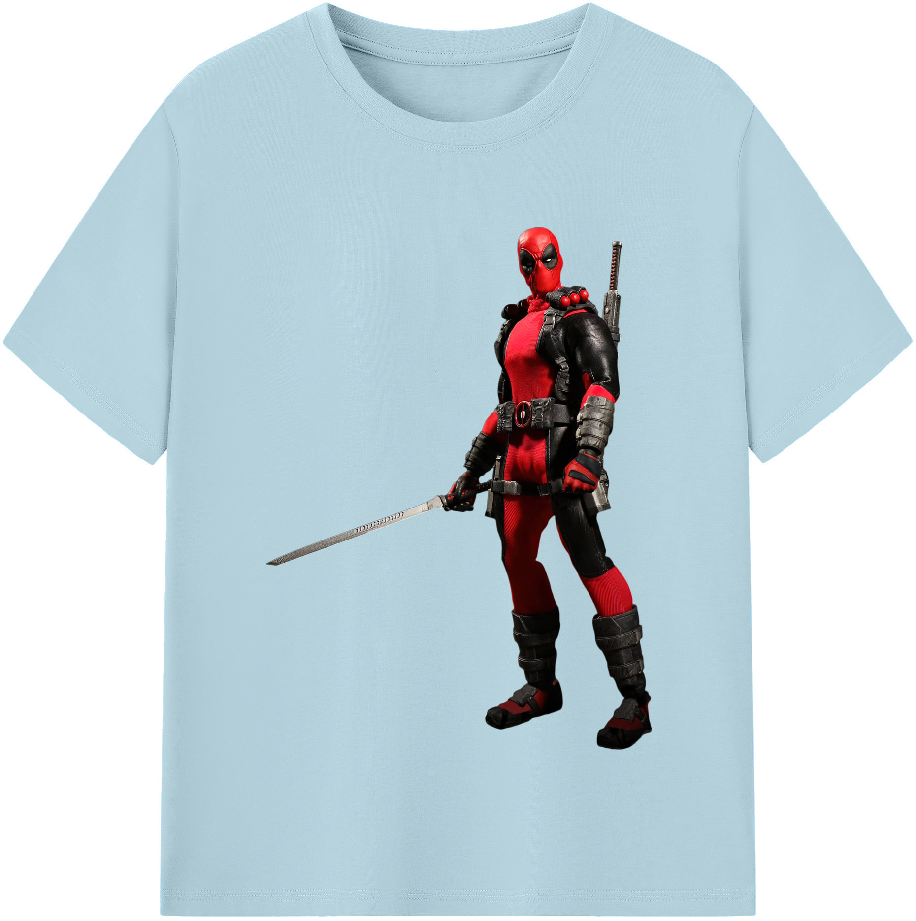 （画像用） Deadpool デッドプール 綿100％半袖Tシャツ（フロントプリント）